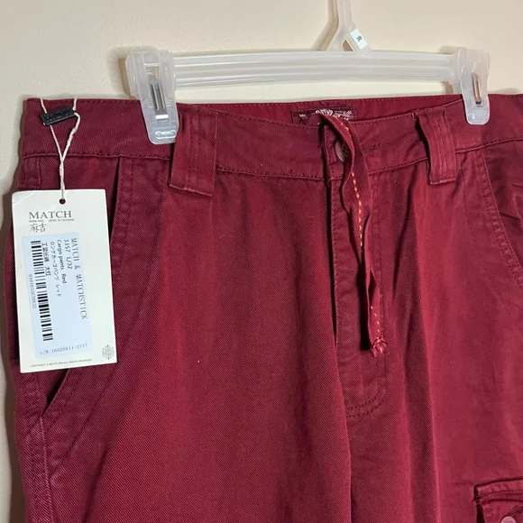 Matchstick Men's Retro Relaxed Cargo Pants with Multi Pockets 32x32 - Picture 4 of 12